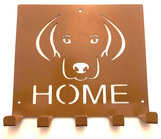 Dog Metal Key Holder, Animal Key Rack, Entryway Wall Decor, Farmhouse Wall Decor, Metal Wall Hanging, Gift for Dog Lovers