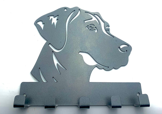 Metal Dog Key Rack, Dog Key Holder, Animal Key Rack, Entryway Wall Decor, Farmhouse Wall Decor, Metal Wall Hanging, Gift for Dog Lovers