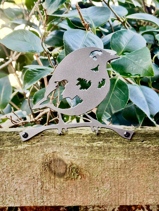 Robin Metal Yard Art, Robin Bird Art Garden Decor, Outdoor Metal Art, Metal Bird Sculpture Patio Decor, Bird Lover Gift