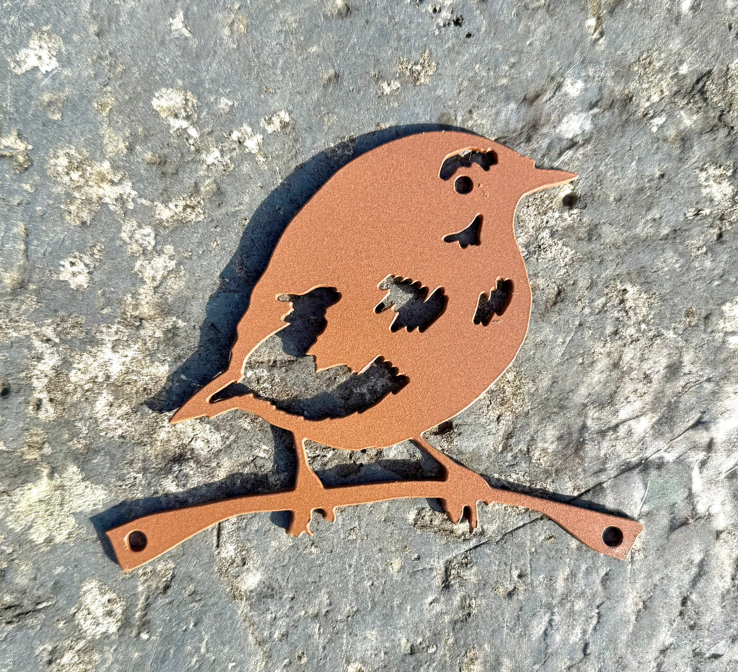 Metal Robin Art, Robin Bird Metal Yard Art, Bird Sculpture Garden Decor, Outdoor Metal Art, Patio Decor, Bird Lover Gift