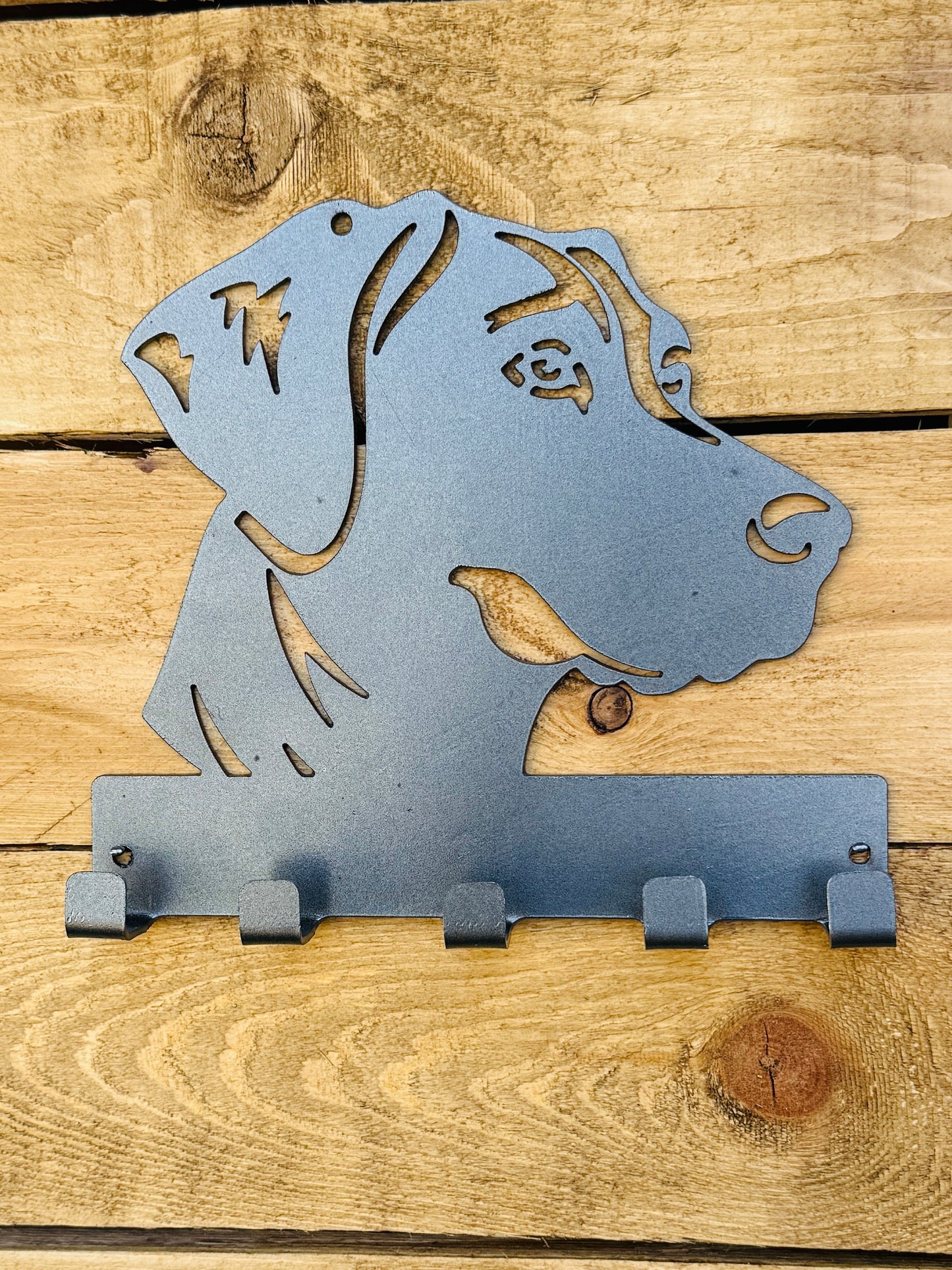 Metal Dog Key Rack, Dog Key Holder, Animal Key Rack, Entryway Wall Decor, Farmhouse Wall Decor, Metal Wall Hanging, Gift for Dog Lovers