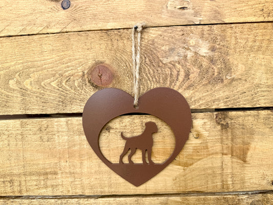 Boxer love heart