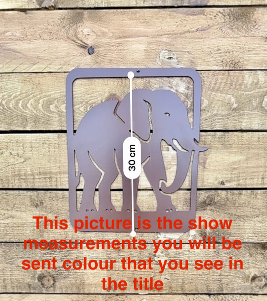 Elephant metal wall art