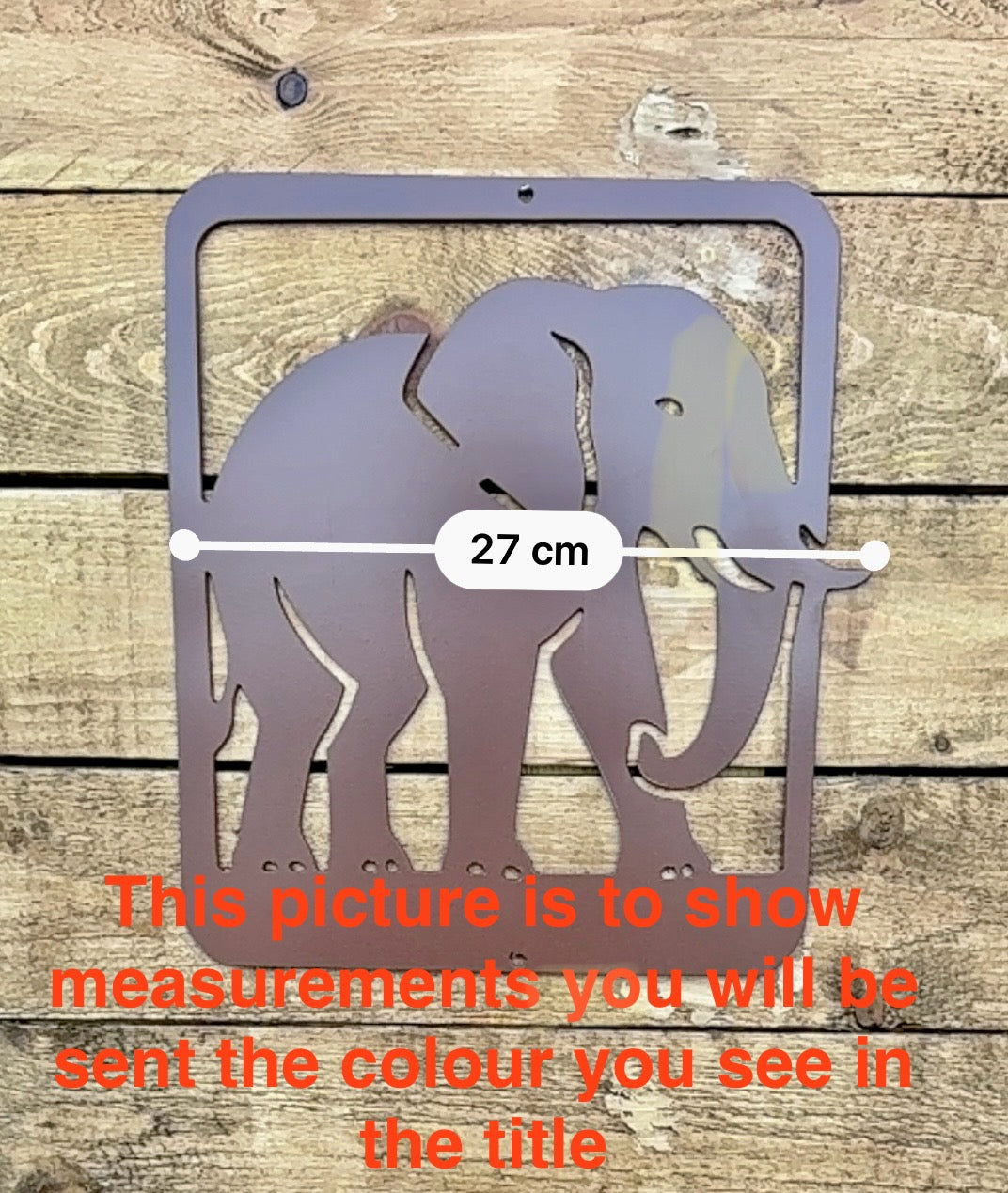 Elephant metal wall art