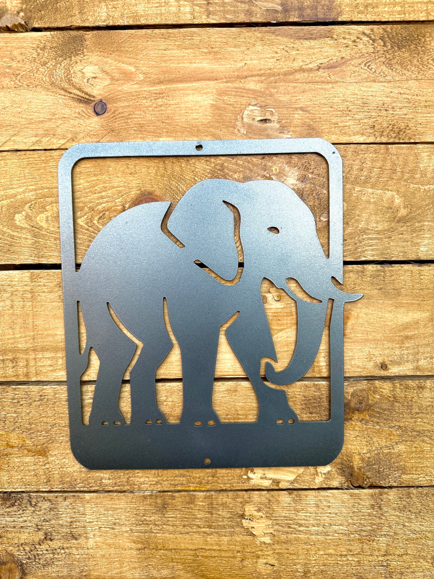 Elephant metal wall art