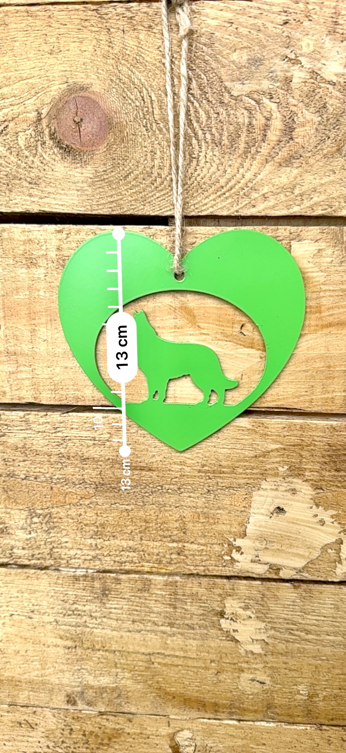 German Shepherd love heart