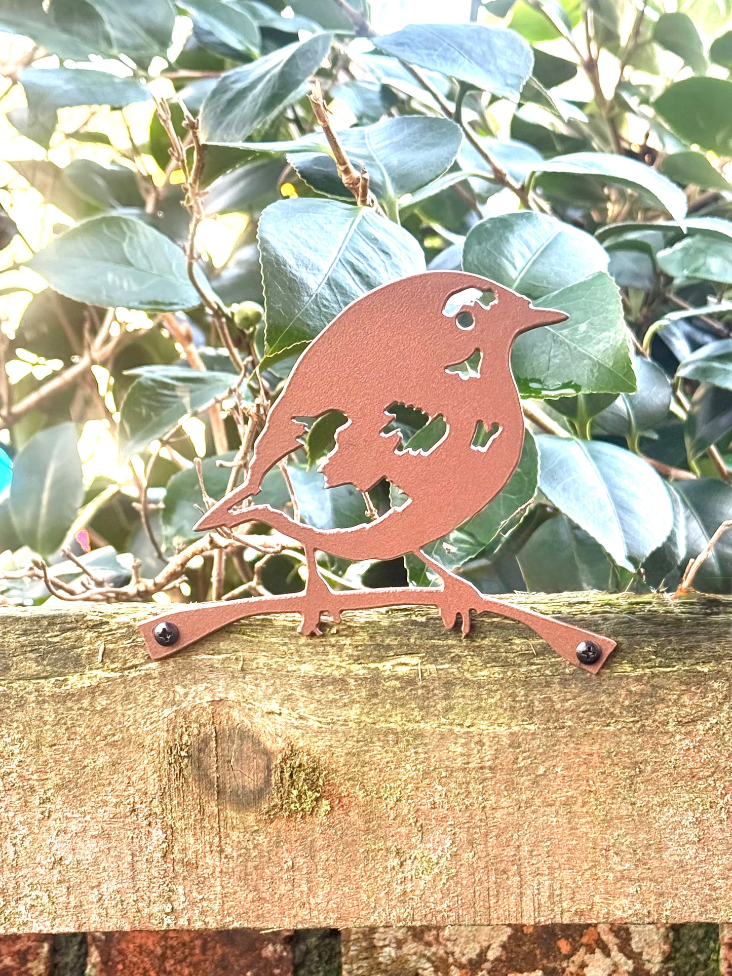 Metal Robin Art, Robin Bird Metal Yard Art, Bird Sculpture Garden Decor, Outdoor Metal Art, Patio Decor, Bird Lover Gift