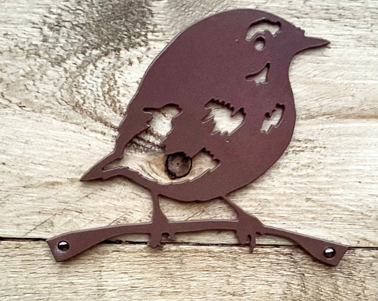 Metal Robin Art, Robin Bird Metal Yard Art, Bird Sculpture Garden Decor, Outdoor Metal Art, Patio Decor, Bird Lover Gift