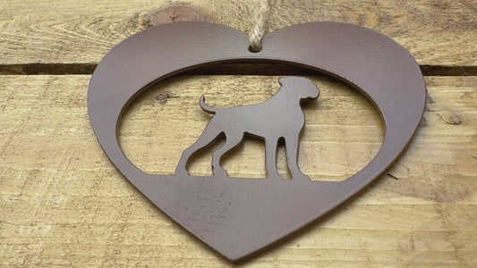 Boxer love heart